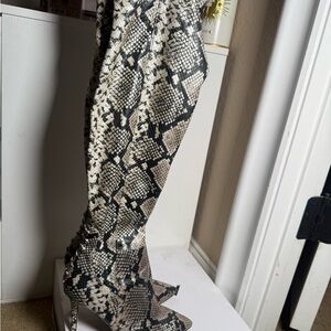 Reptile Patterned Boots